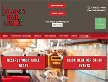 Tablet Screenshot of islandsportsbarandgrill.com